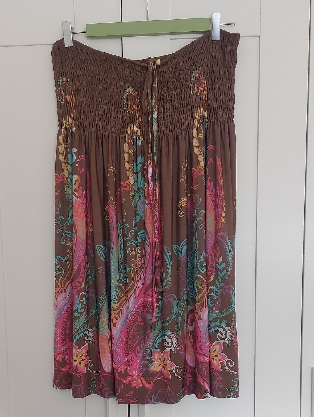 MAJIRA, Brown Floral SUMMER DRESS, Size XL - Picture 1 of 3